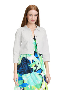 White Cropped Jacket
