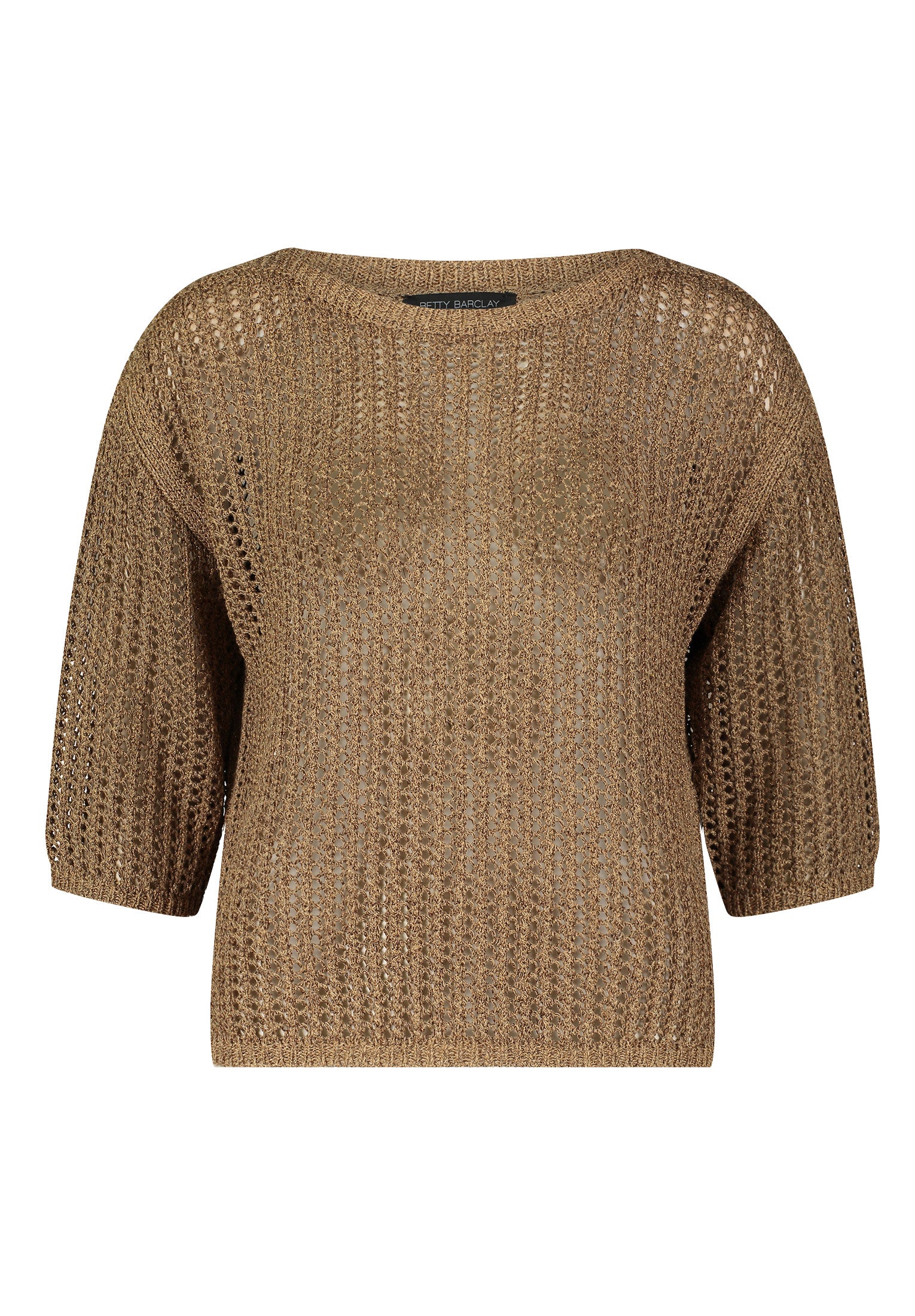 Gold Open Knit Jumper