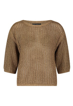 Load image into Gallery viewer, Gold Open Knit Jumper
