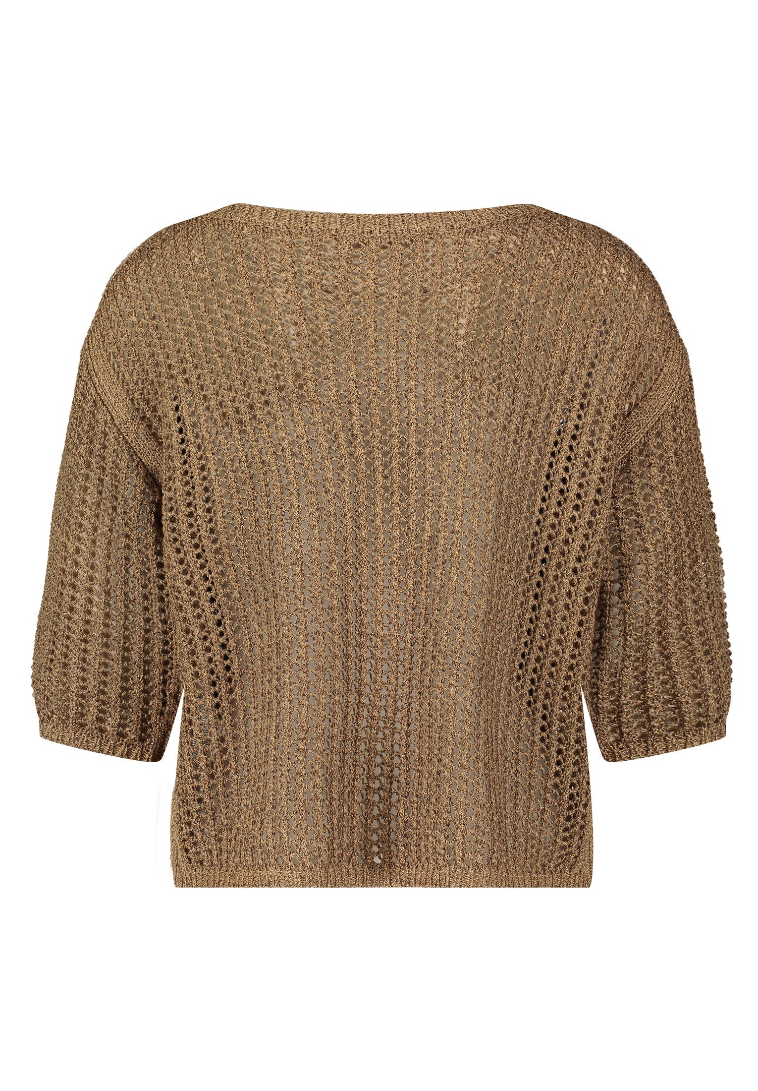 Gold Open Knit Jumper