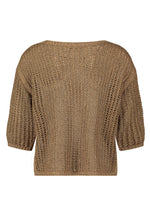 Load image into Gallery viewer, Gold Open Knit Jumper

