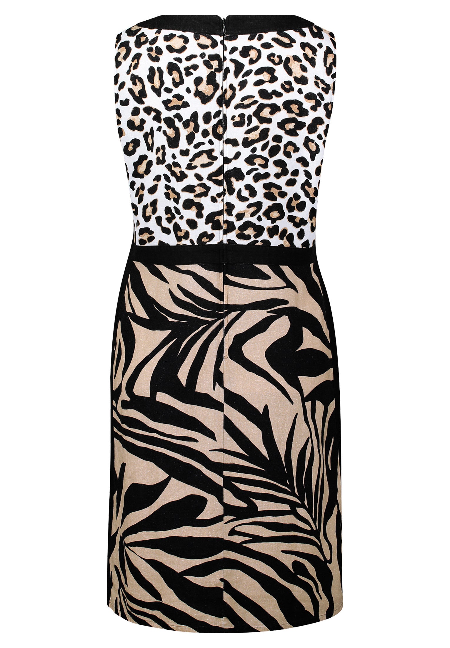 Black Animal Print Shift Dress