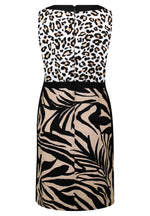 Load image into Gallery viewer, Black Animal Print Shift Dress
