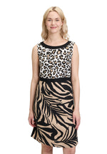 Load image into Gallery viewer, Black Animal Print Shift Dress
