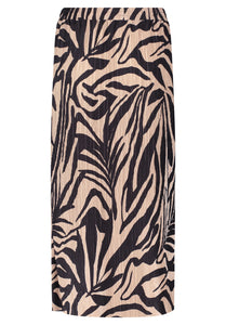 Animal Print Midi Skirt