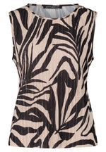Load image into Gallery viewer, Black Animal Print Sleeveless Top
