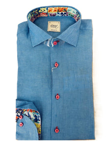 Blue Linen Shirt