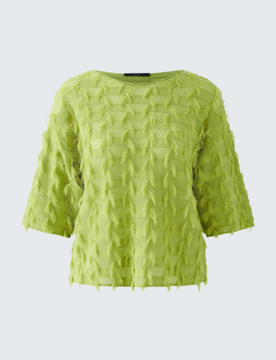 Green Fringe Detail Pullover