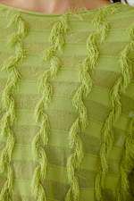 Load image into Gallery viewer, Green Fringe Detail Pullover
