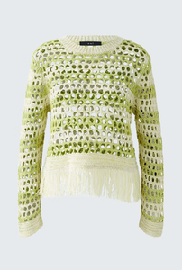 Green Openwork Jumper