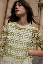 Load image into Gallery viewer, Green Openwork Jumper
