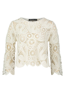 Cream Crochet Jumper