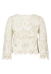 Cream Crochet Jumper