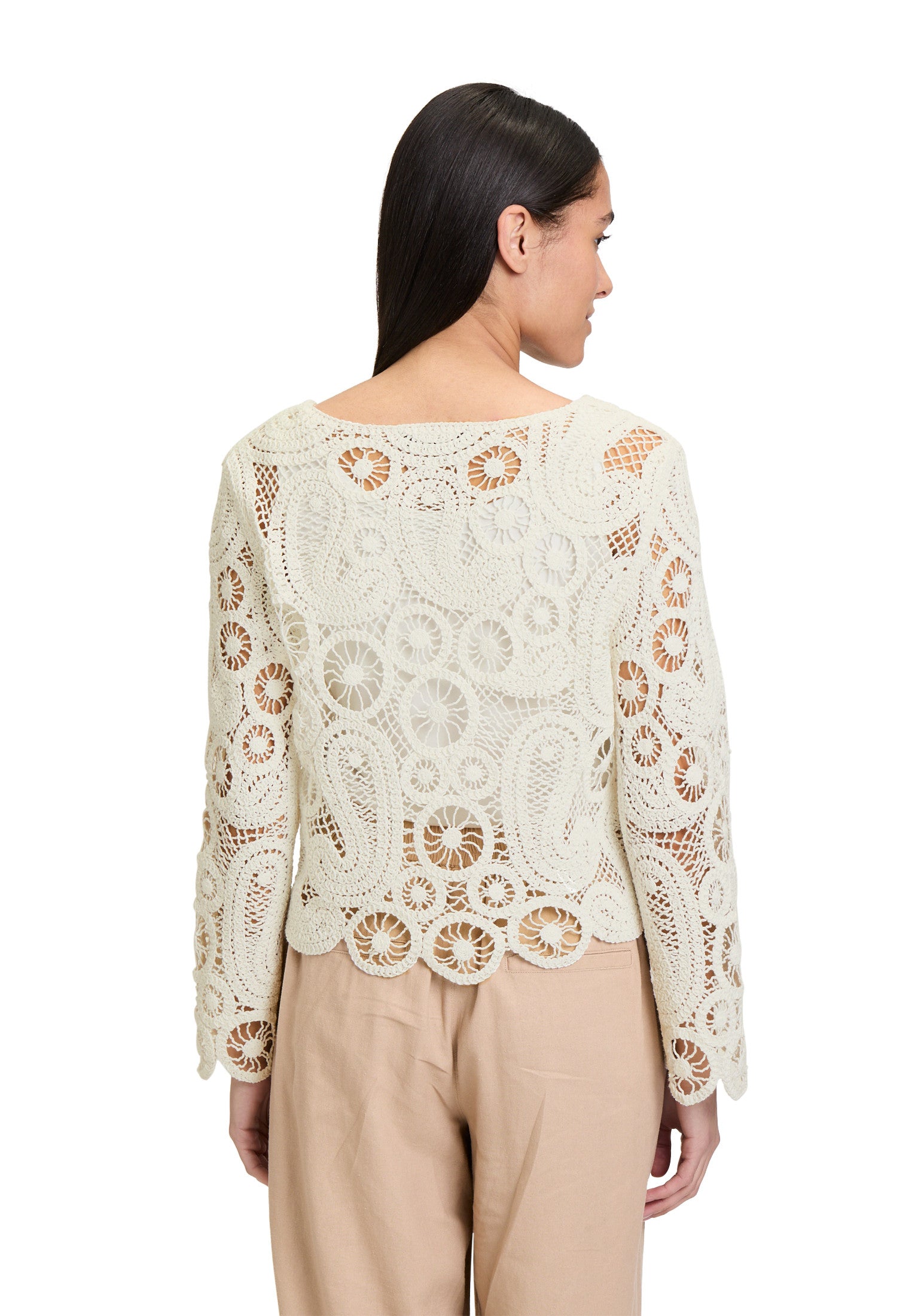 Cream Crochet Jumper