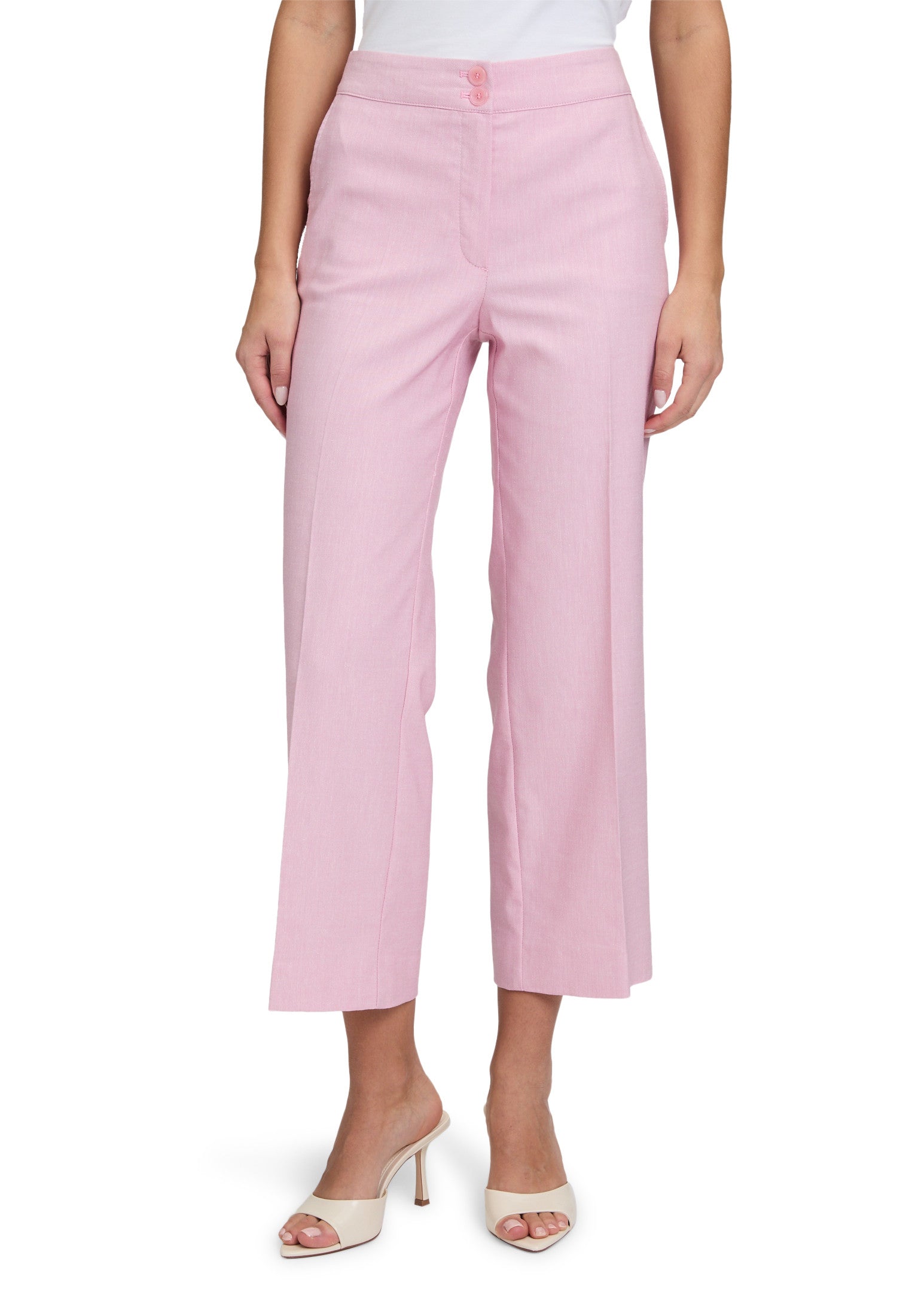 Pink 7/8 Length Trousers
