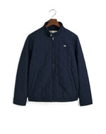 Load image into Gallery viewer, Navy Quilted Windcheater
