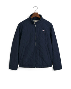 Navy Quilted Windcheater