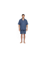 Load image into Gallery viewer, Navy Pyjama Shorts Set
