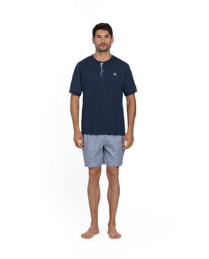 Navy T-Shirt Pyjama Set