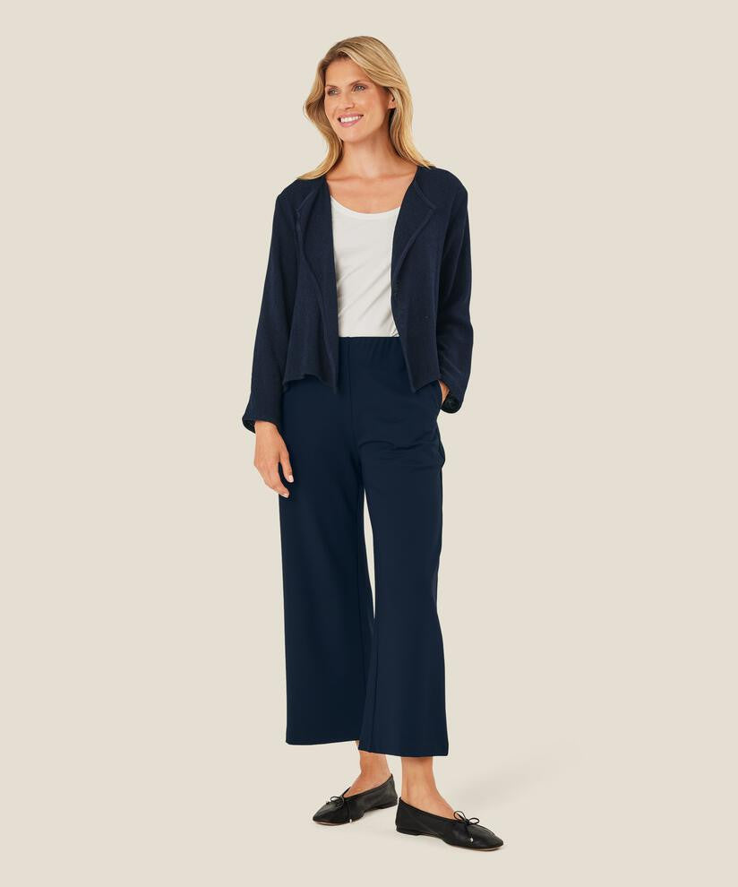 Navy Jersey Culottes