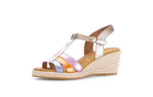 Metallic Romani Wedge