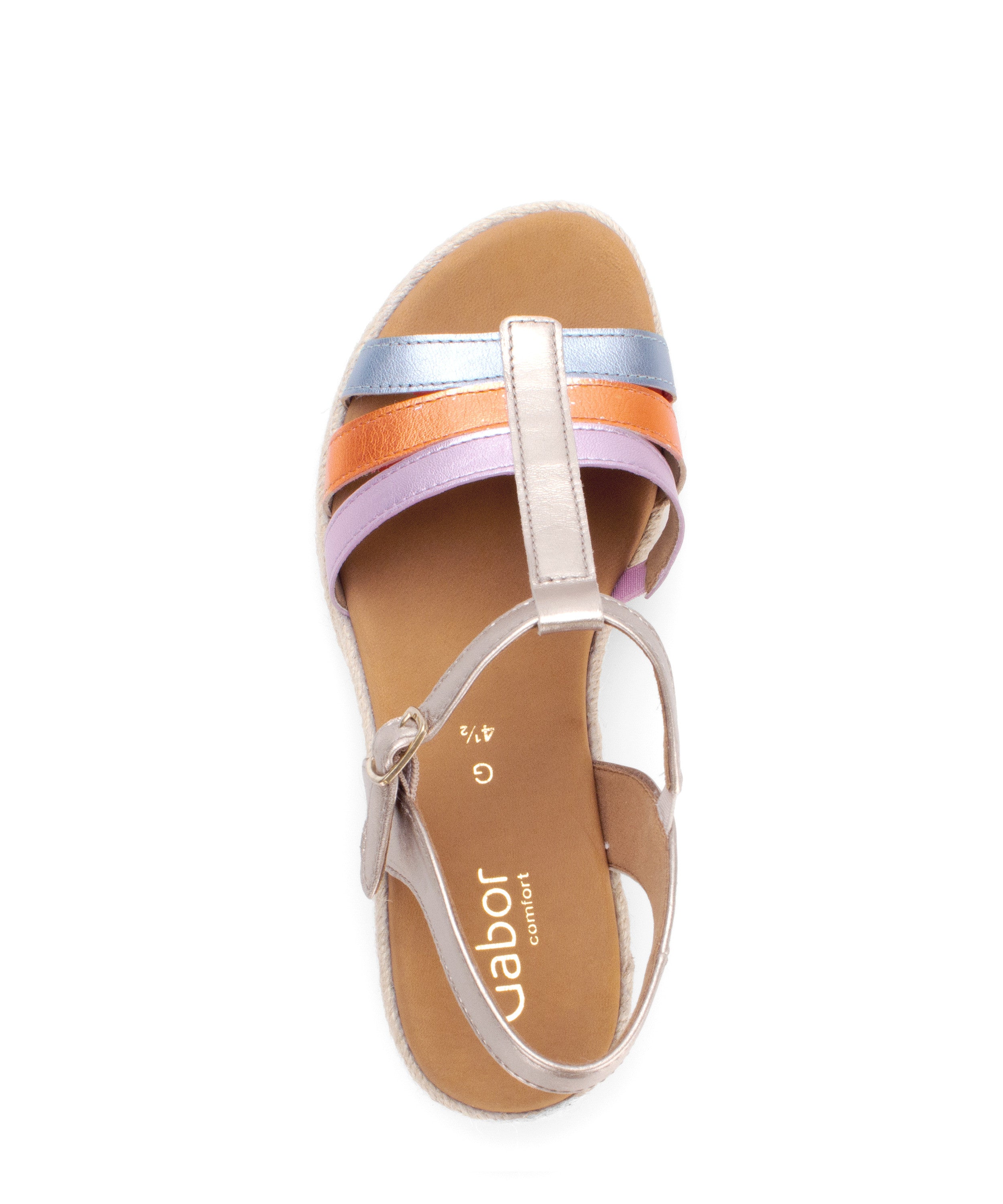 Metallic Romani Wedge