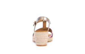 Metallic Romani Wedge