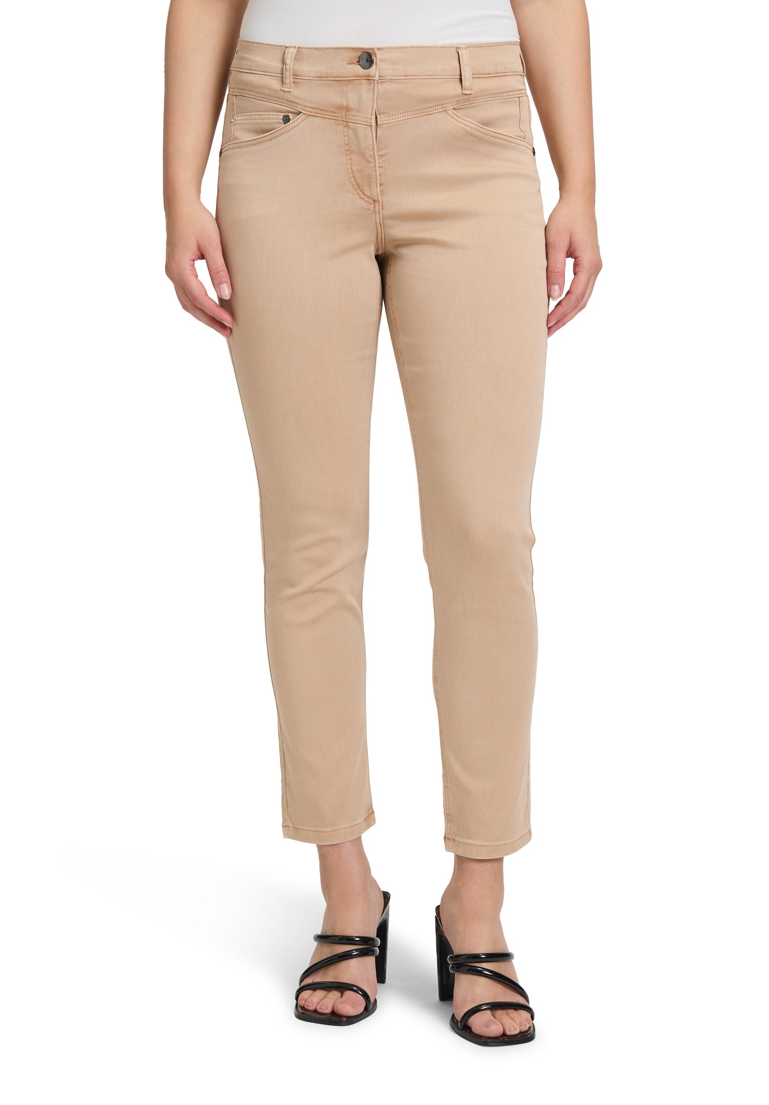 Beige Slim Fit Jeans