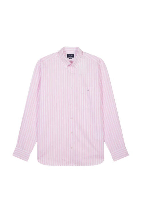 Pink Block Striped Shirt