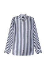 Load image into Gallery viewer, Navy Block Striped Shirt
