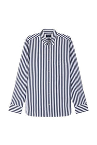 Navy Block Striped Shirt