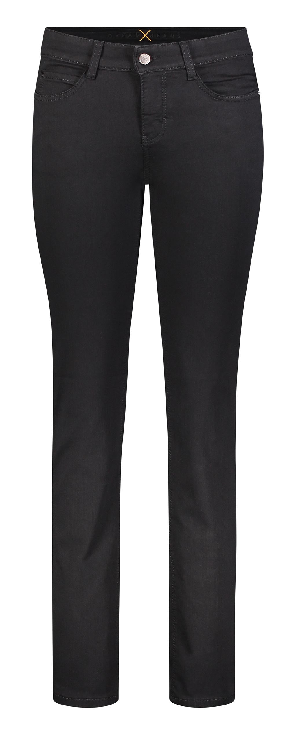 Black Straight Fit Jeans, 28" Length