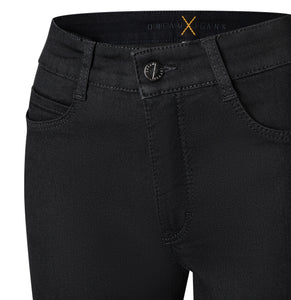 Black Straight Fit Jeans, 28" Length
