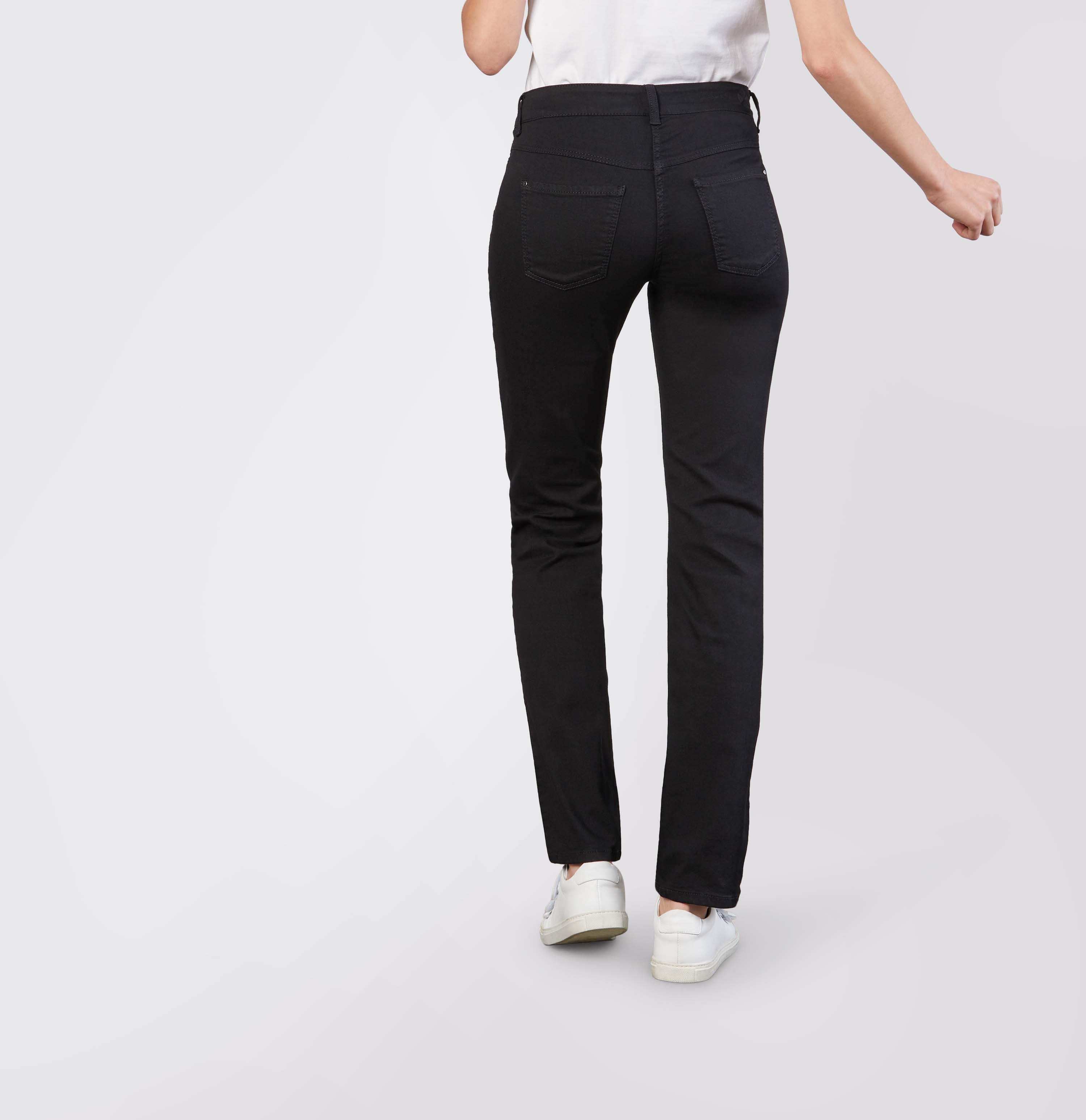 Black Straight Fit Jeans, 28" Length