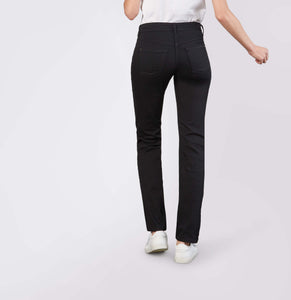 Black Straight Fit Jeans, 28" Length