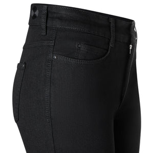 Black Straight Fit Jeans, 30" Length