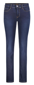 Navy Straight Fit Jeans, 30" Length