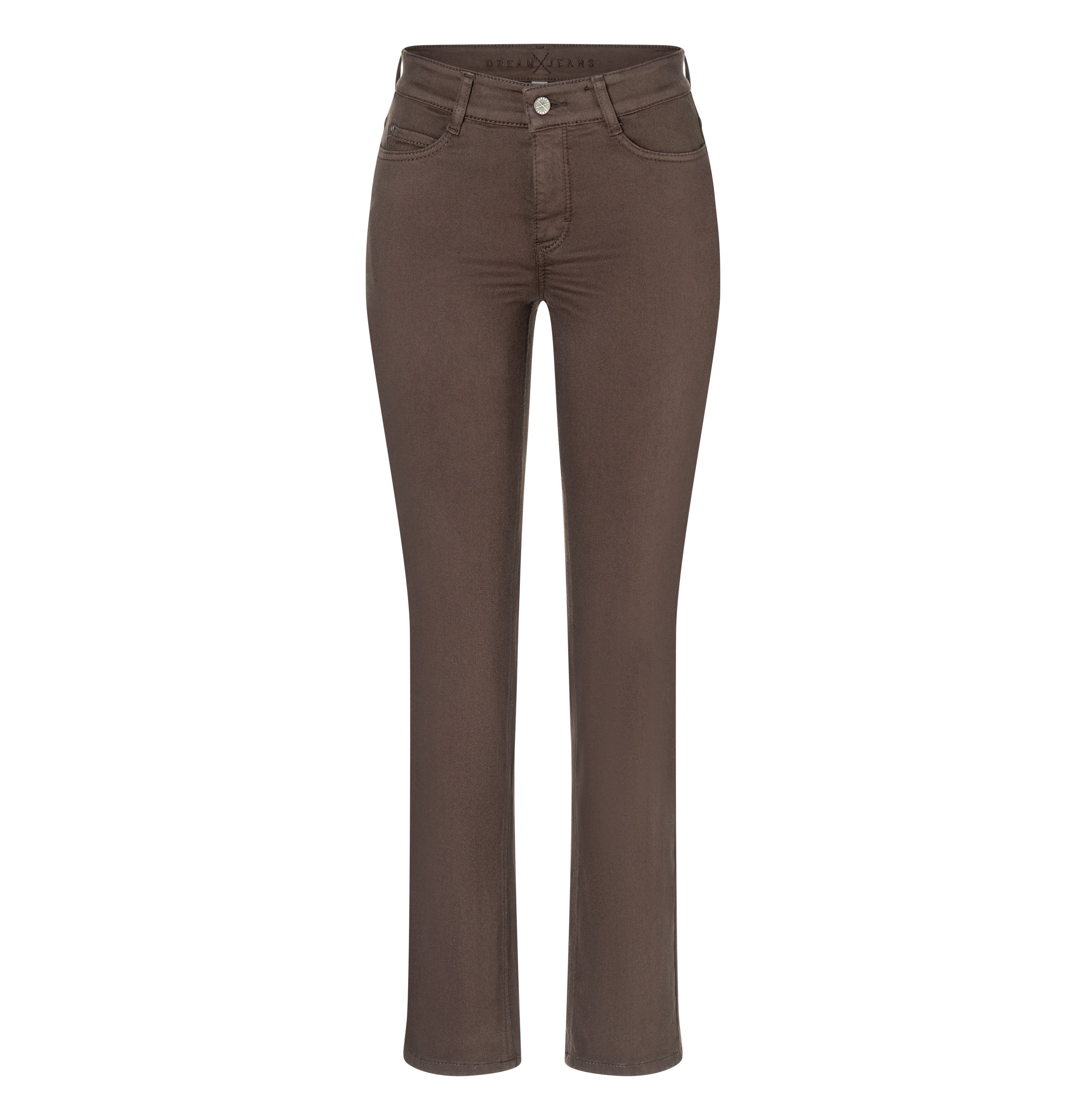 Brown Straight Fit Jeans