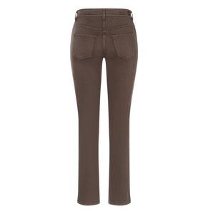Brown Straight Fit Jeans