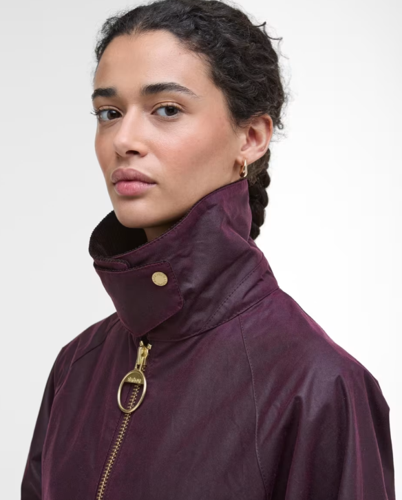 Merlot Arlene Wax Jacket