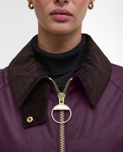 Merlot Arlene Wax Jacket