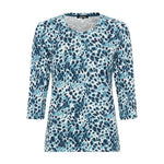 Load image into Gallery viewer, Teal Printed Top
