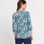 Load image into Gallery viewer, Teal Printed Top
