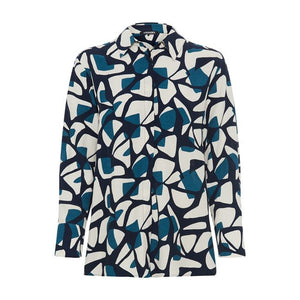 Teal Printed Shirt