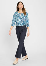 Load image into Gallery viewer, Navy Bootcut Trouser
