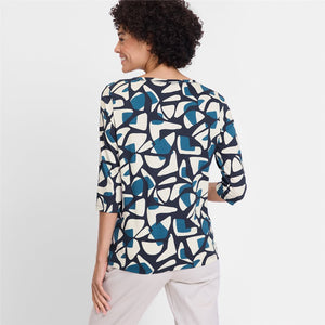 Teal Printed Top