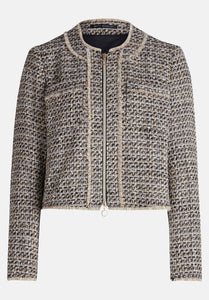 Black Boucle Short Jacket