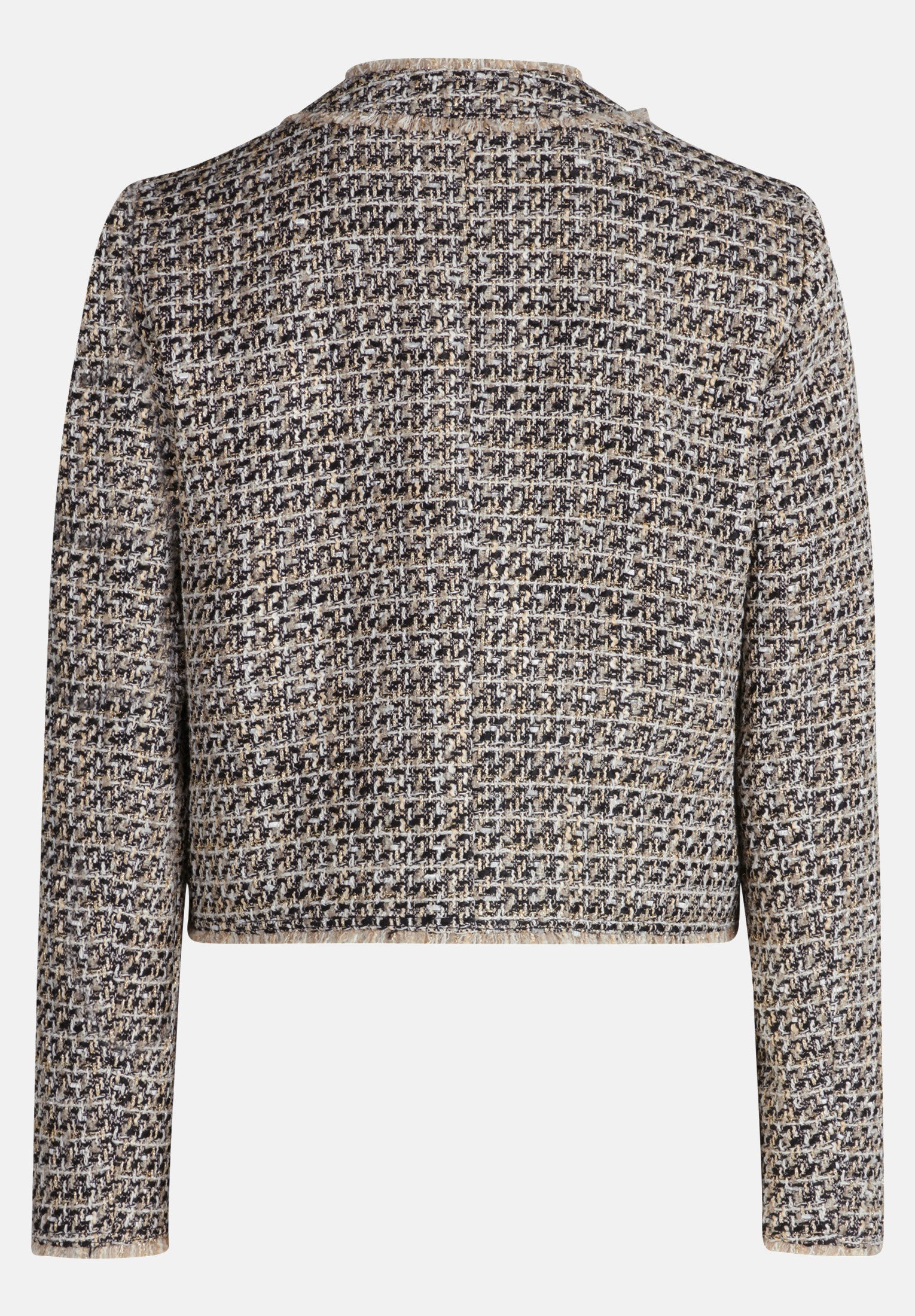 Black Boucle Short Jacket