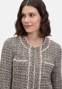 Black Boucle Short Jacket