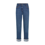 Load image into Gallery viewer, Denim Cropped Jeans
